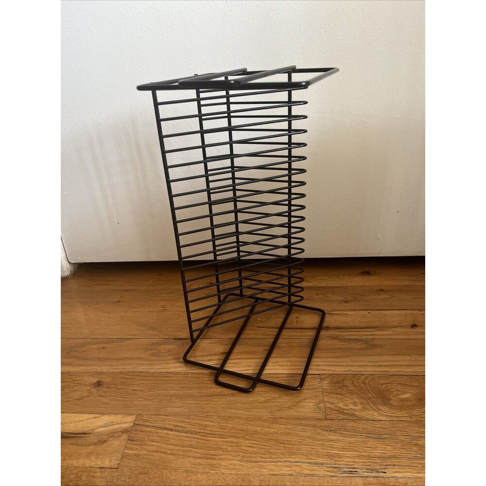 Vtg Compact Disc Jewel Case Storage Tower Holds 22 CDs 12”